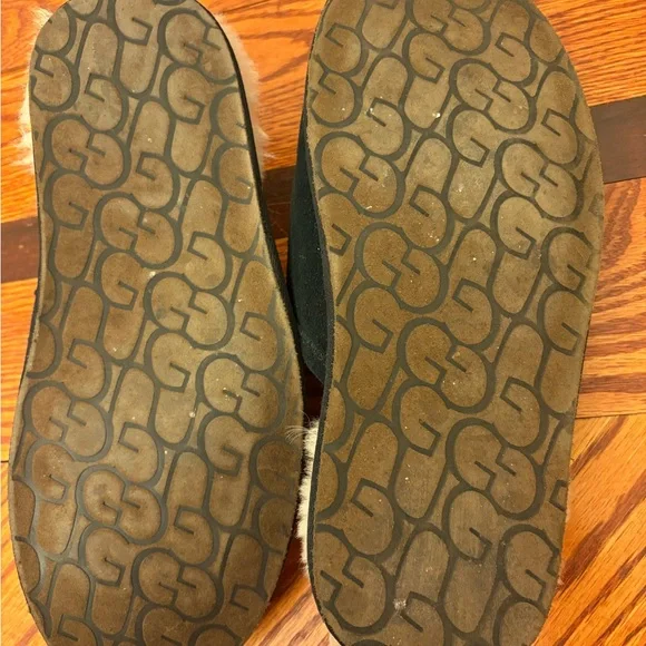 Men’s UGG scuff black Slippers with Cream Lining US 10 - Picture 4 of 6
